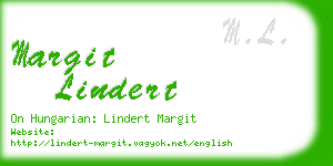 margit lindert business card